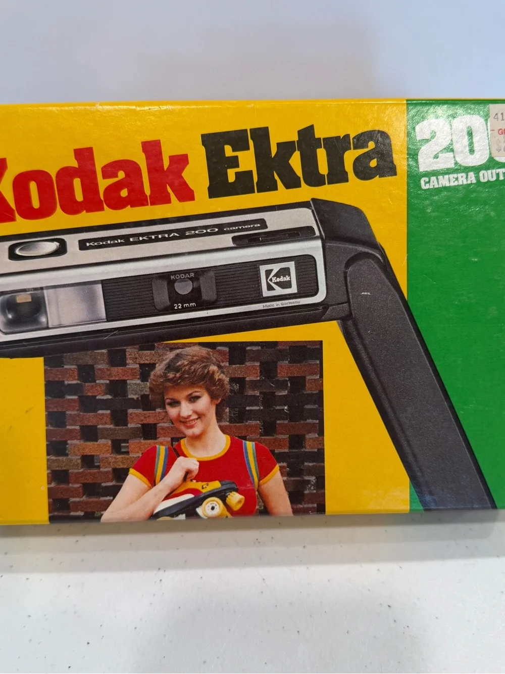 Vintage Kodak Ektra 200 110 Film Pocket Camera, manual and box